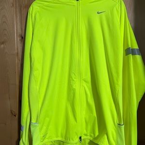Nike dri fit running jacket with thumb holes